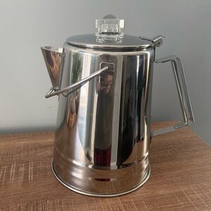Glacier Stainless Steel Coffee Pot Percolator GSI Outdoors Camping 14 cup